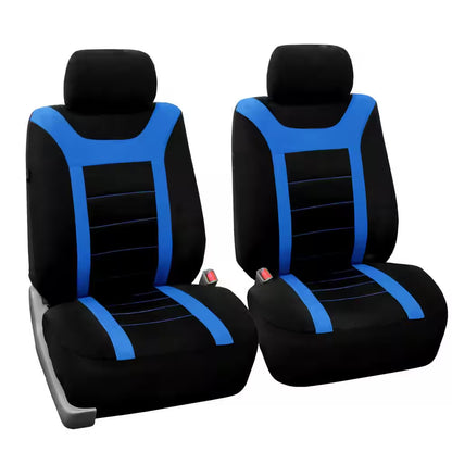 Fabric 47 In. X 23 In. X 1 In. Full Set Sports Car Seat Covers