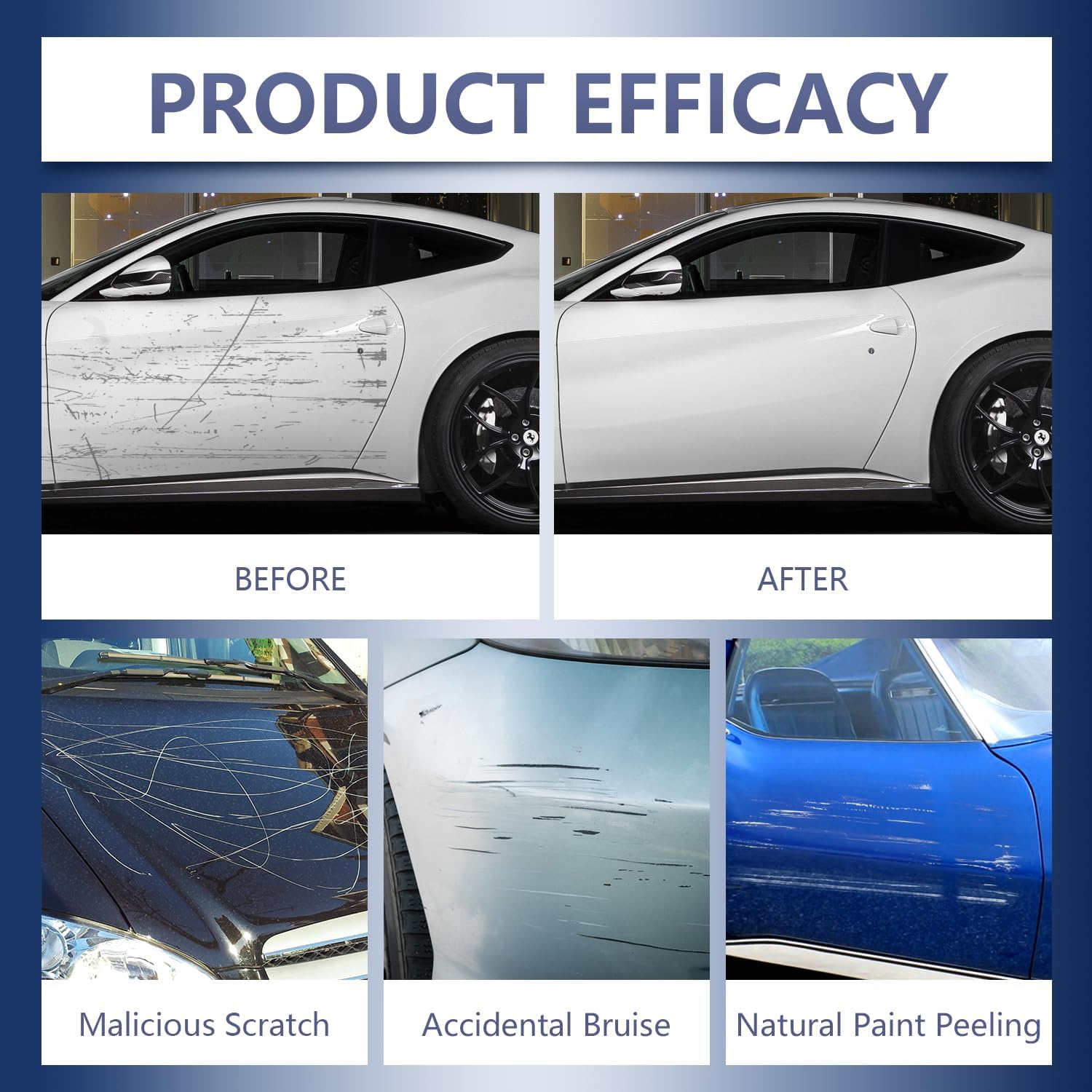 3PCS All Cars Magic Pen,Car Scratch Repair Pen Set, Quick Fix for Scratches and Paint Damage,Fits All Car Colors