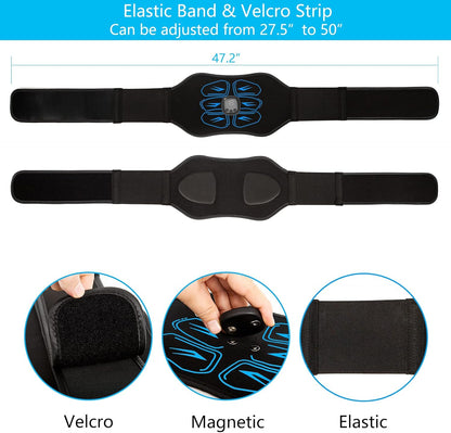 EMS Ab Stimulator Belt – Home/Office Use (Blue)