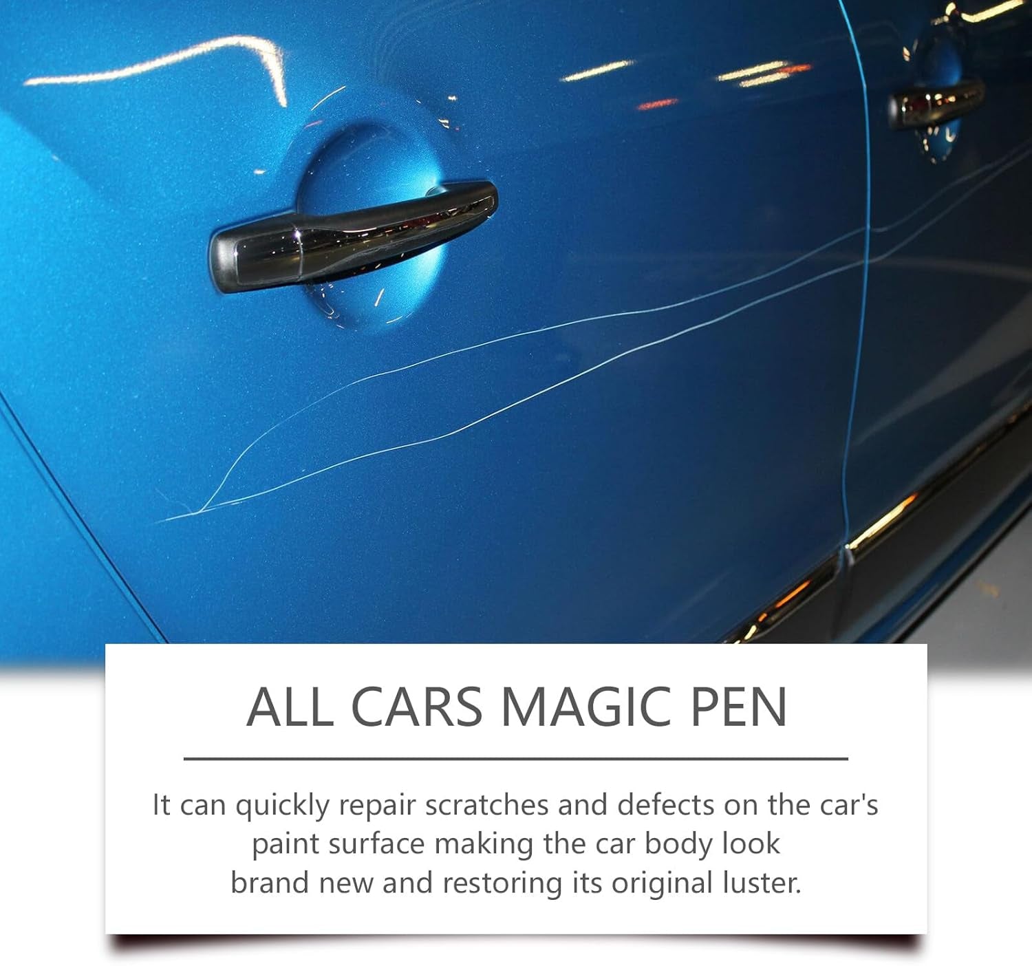 Car Scratch Repair Pen Set, All Cars Magic Pen for Car Scratches, Magic Car Paint Scratch Repair, Fits All Car Colors(2Pcs)