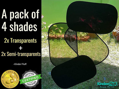 Car Window Shade (4Pack)-The Only Certified Car Window Sun Shade for Baby Proven to Block 99.95% UVR - Mom'S Choice Gold Award - Car Seat Sun Protection - Standard