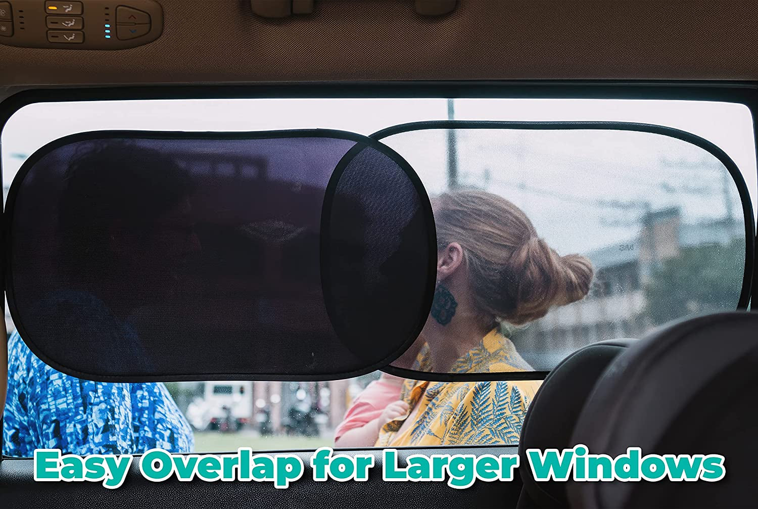 Car Window Shade (4Pack)-The Only Certified Car Window Sun Shade for Baby Proven to Block 99.95% UVR - Mom'S Choice Gold Award - Car Seat Sun Protection - Standard