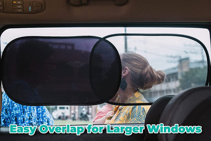 Car Window Shade (4Pack)-The Only Certified Car Window Sun Shade for Baby Proven to Block 99.95% UVR - Mom'S Choice Gold Award - Car Seat Sun Protection - Standard