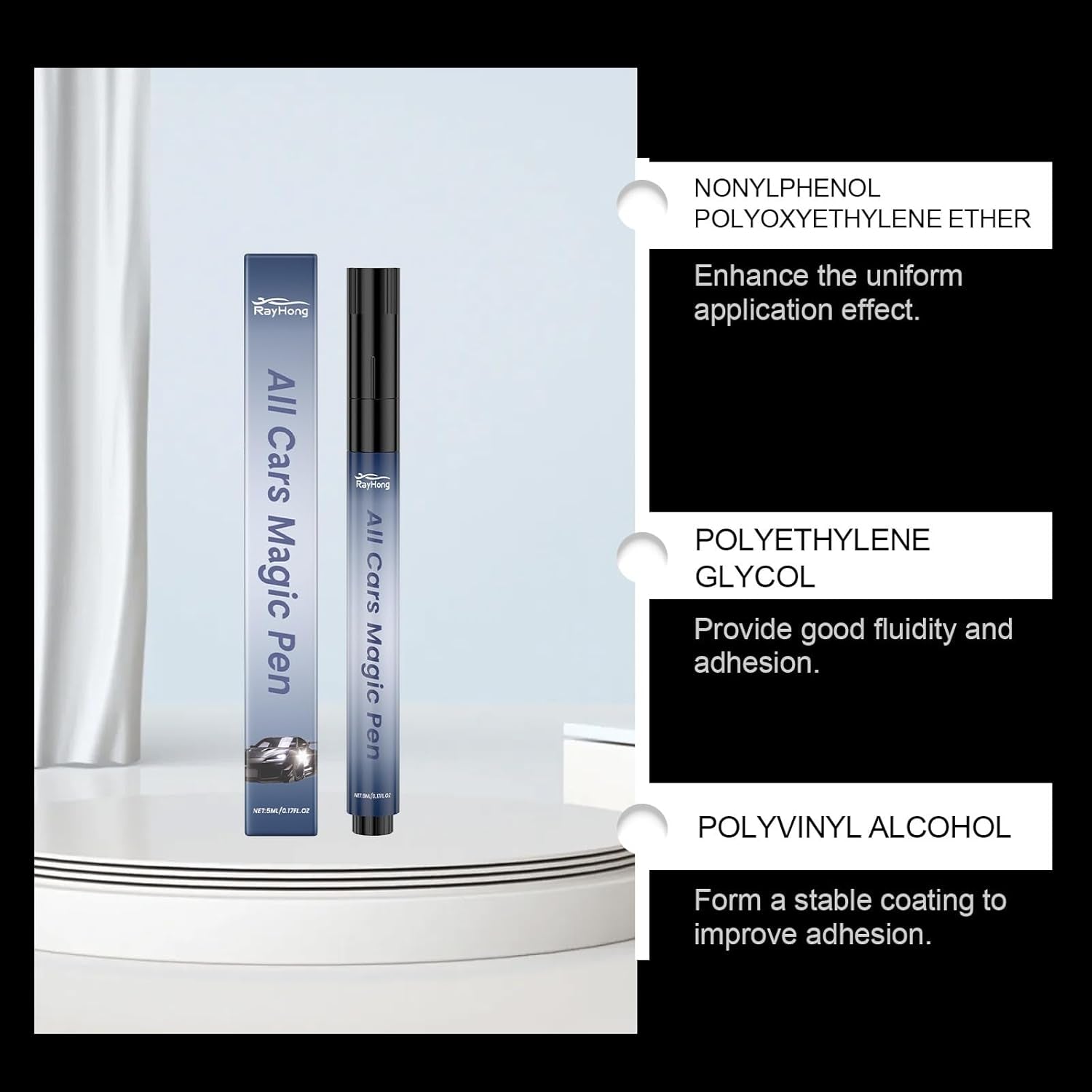 Car Scratch Repair Pen Set, All Cars Magic Pen for Car Scratches, Magic Car Paint Scratch Repair, Fits All Car Colors(2Pcs)