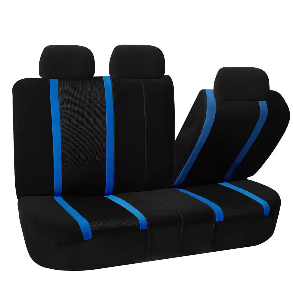 Fabric 47 In. X 23 In. X 1 In. Full Set Sports Car Seat Covers