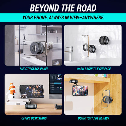 Universal MagSafe Phone Mount – Magnetic Holder for Car, Desk & Home