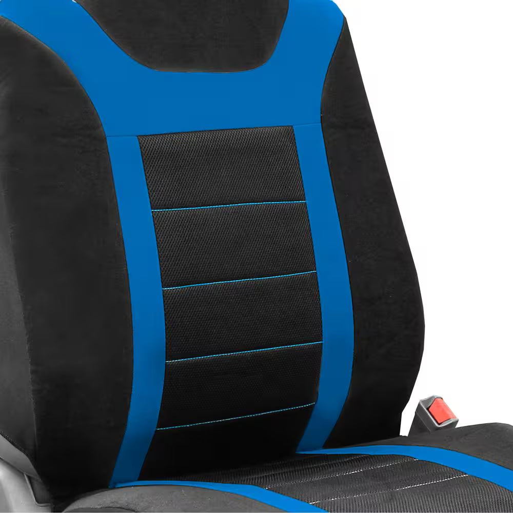 Fabric 47 In. X 23 In. X 1 In. Full Set Sports Car Seat Covers