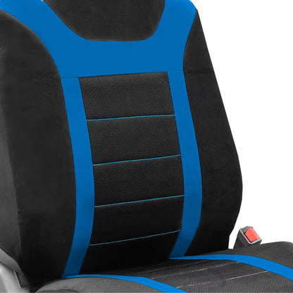 Fabric 47 In. X 23 In. X 1 In. Full Set Sports Car Seat Covers