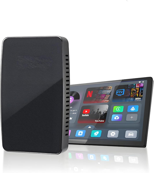 Pairr Max Pro-Netflix Youtube IPTV Wireless Carplay/Android Auto Car Box, Wireless Carplay Adapter for Apple Iphone & Android Auto for Cars, Plug and Play Easy Setup Automatic Reconnect (Black)