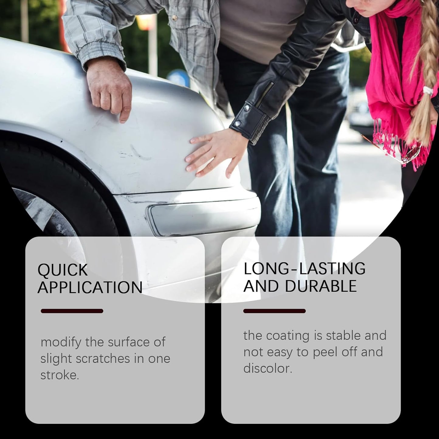 Car Scratch Repair Pen Set, All Cars Magic Pen for Car Scratches, Magic Car Paint Scratch Repair, Fits All Car Colors(2Pcs)